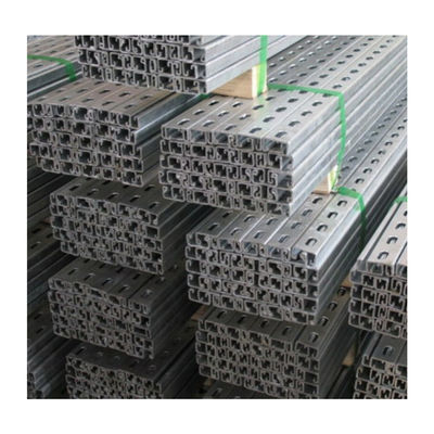 satın al 3 inç Hafif Karbon Çelik C Kanalı Sıcak Daldırılmış Galvanize Ekecek Perforasyonlu Metal online manufacture
