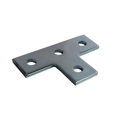 satın al 4 Delik Düz Dümdüz Strut Bracket Unistrut Bolt Nut Stamping Plate Connector L T şeklinde online manufacture